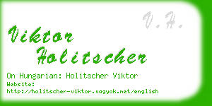 viktor holitscher business card